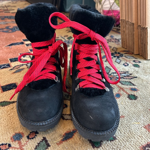 J.Crew Nordic boots in Leather with Shearling Upper F8444 SIZE 8 - Picture 8 of 9